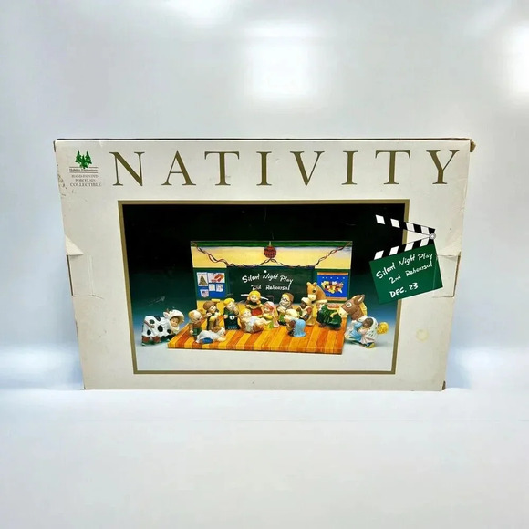 Holiday Expressions Other - Holiday Expressions Silent Night Play 2nd Rehearsal Nativity Scene Set 12 Figure